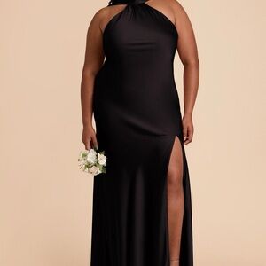 Birdy Grey Black Halter Gown